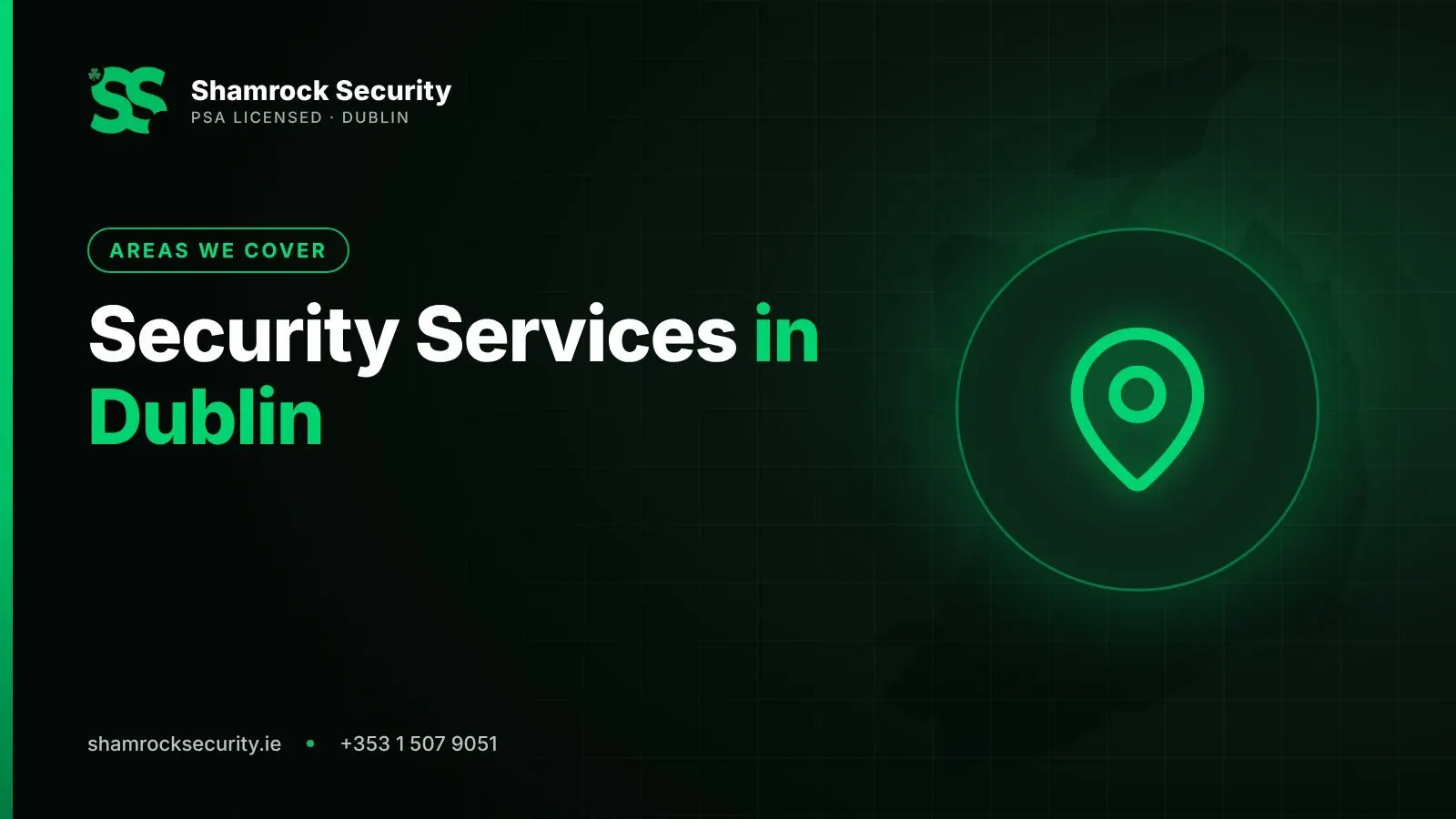 Shamrock Security graphic: Security Services in Dublin