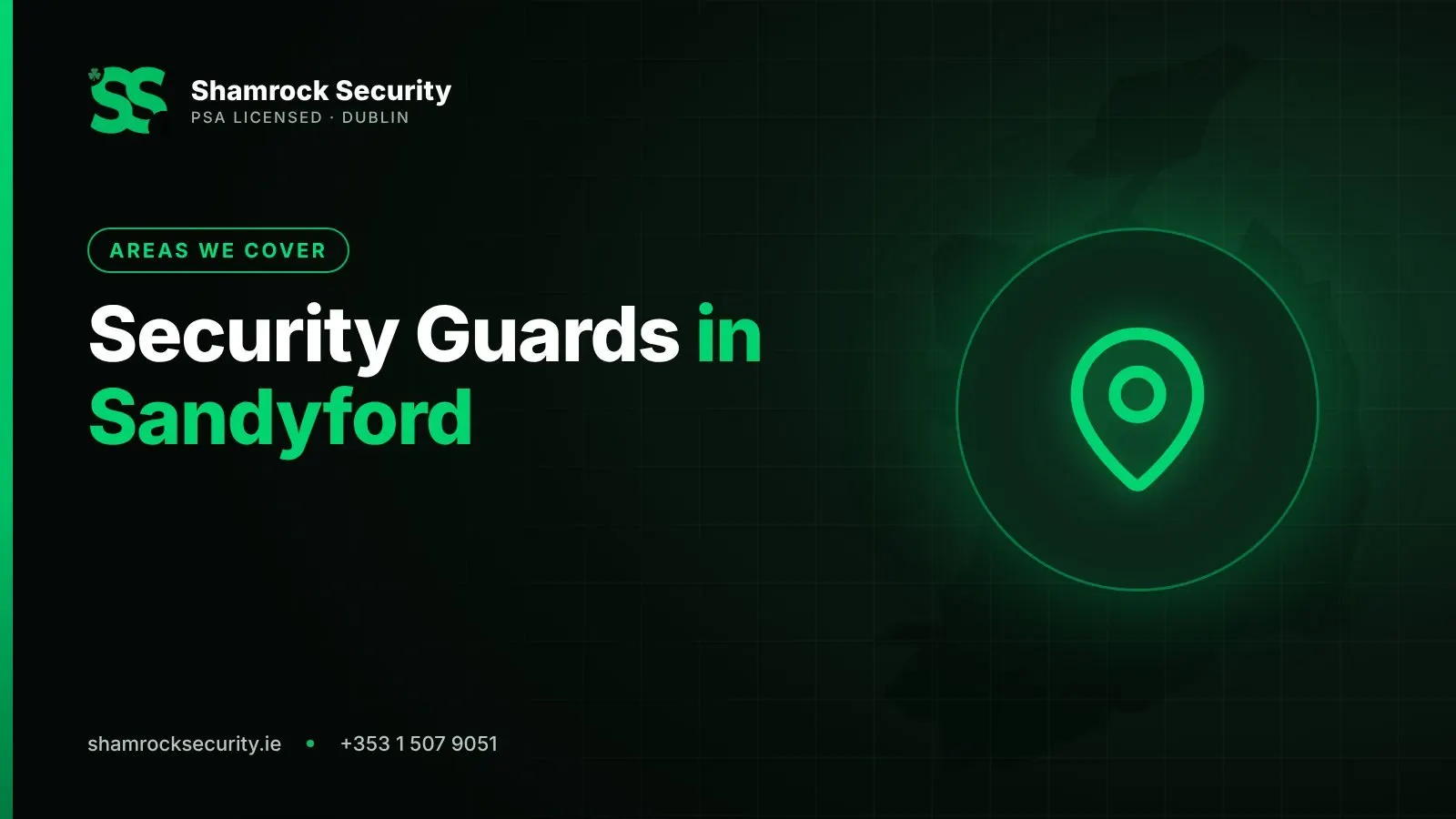 Shamrock Security graphic: Security Guards in Sandyford