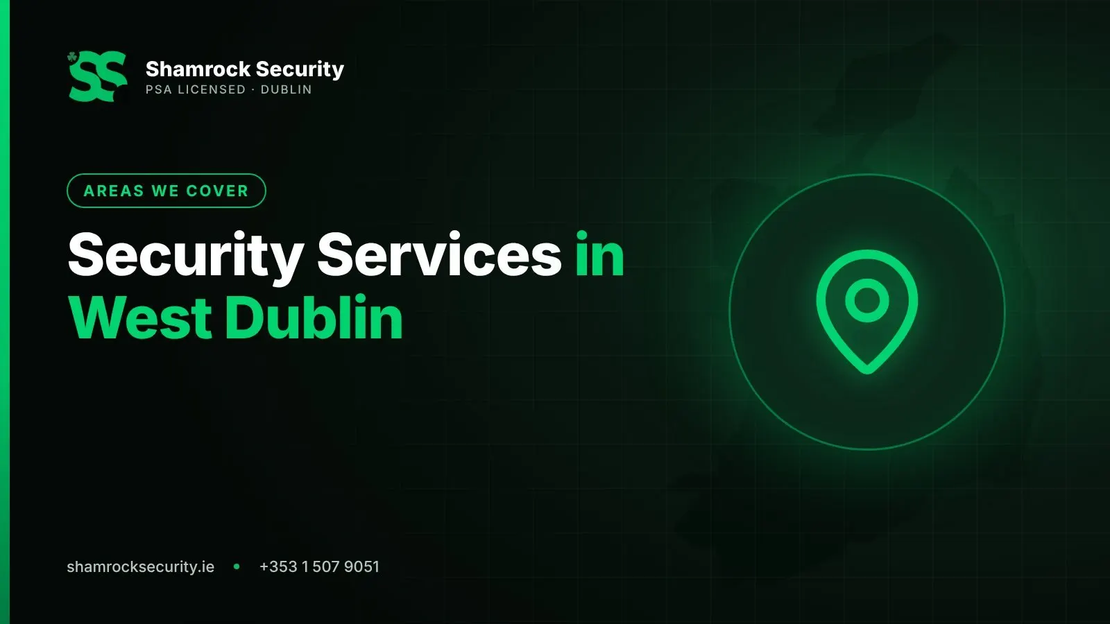 Shamrock Security graphic: Security Services in West Dublin